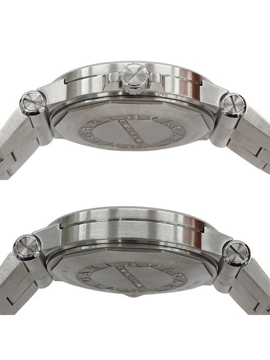 Bvlgari Watch Diagono Date Automatic Winding at Stainless Steel Silver Polished